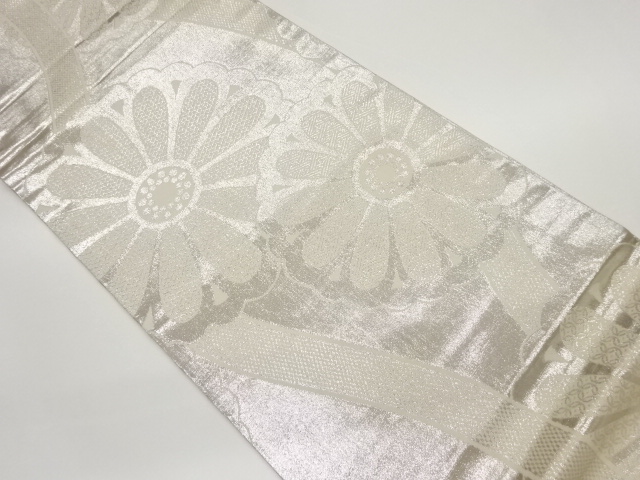 JAPANESE MARU OBI / WOVEN KIKU